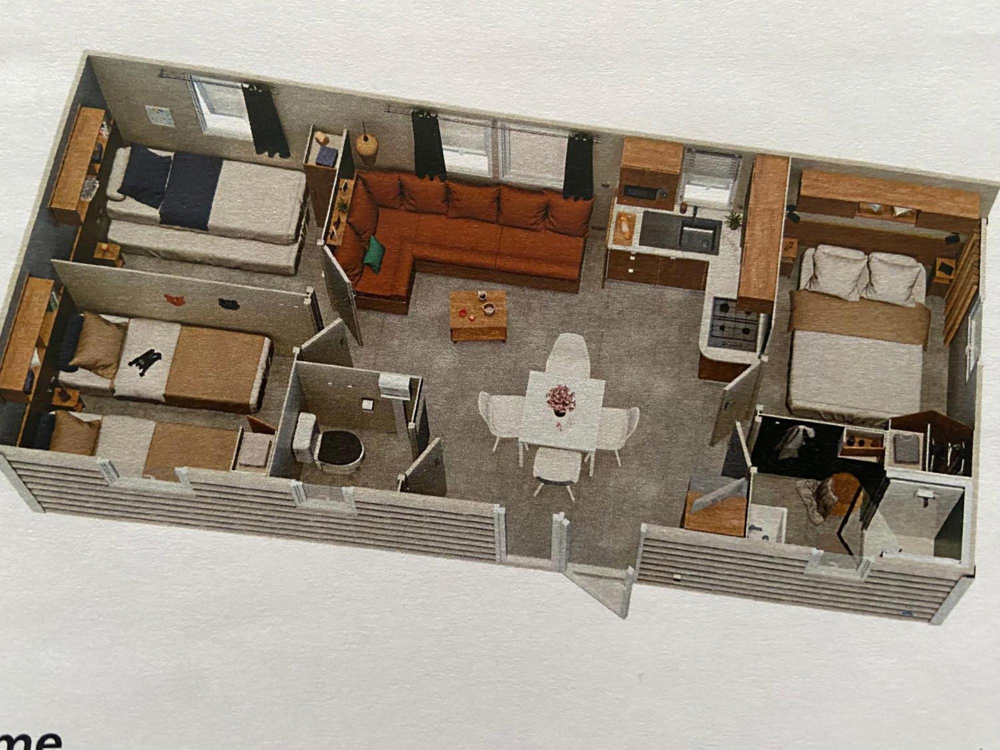 Mobilhome 6-8 Personnes Clim Сен-Жан-де-Мон Экстерьер фото